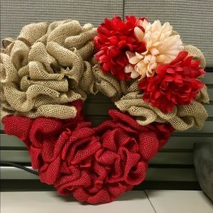 Valentines Day Heart Shaped Wreath